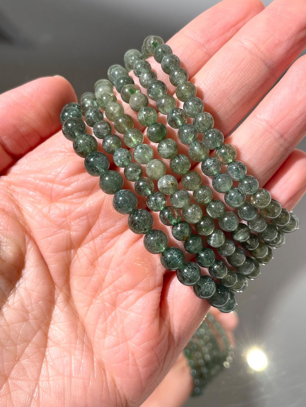 Bracciali & Braccialetti: Diopsid Armband, 7mm – Nuovo e nell'imballaggio originale da Schiers venduto da sisikristall 2