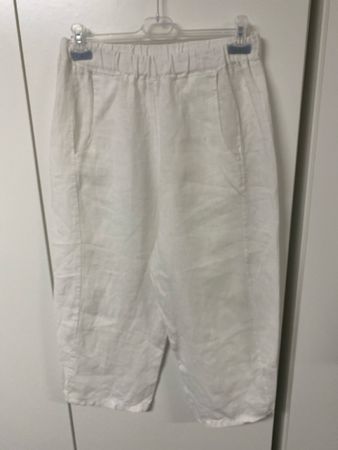 Hose weiss 100% Leinen Gr.L/XL (passt auch 42)