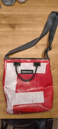 Original Freitag Tasche, Rot/Weiss, Top Zustand!