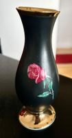 Vase, handbemalt mit Verzierung aus 24K Gold