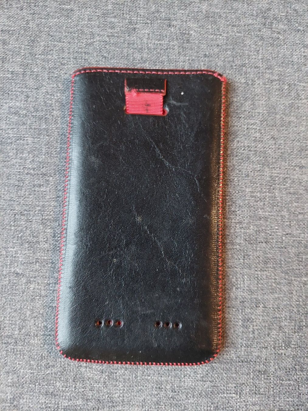 Cover & Protezioni schermo: Handytasche Leder Schwarz mit Rausziehband – Usato da Beckenried venduto da Havacola