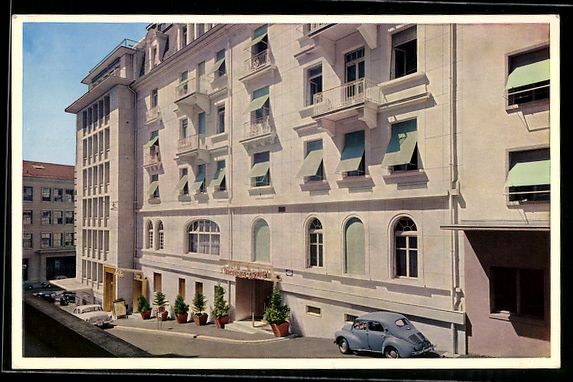 Cartoline postali: Lausanne, Hotel Victoria, Aussenansicht – Usato da Berlin venduto da bartko-reher