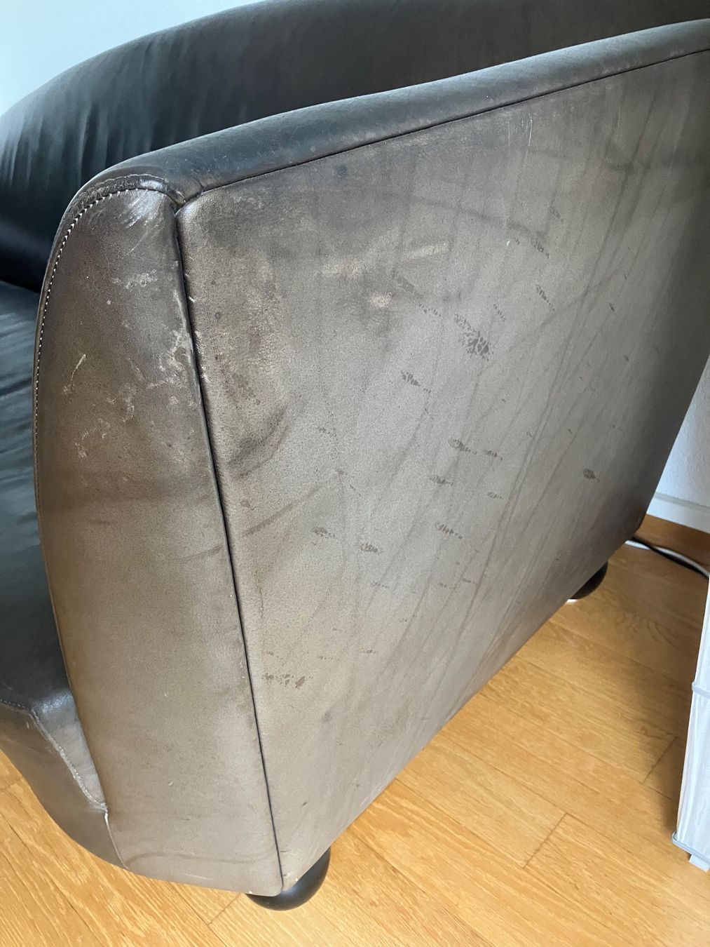 Divani: Sofa, Kunstleder schwarz – Usato da Winterthur venduto da Seepferdchen63 3