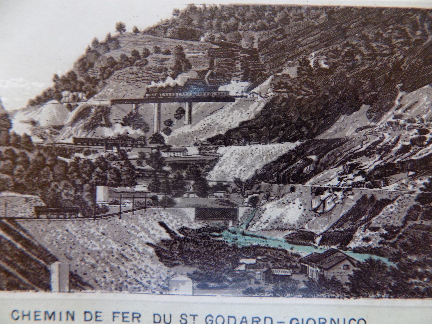 Incisioni: Gotthardbahn - Giornico – Usato da Risch venduto da Antikfee 4