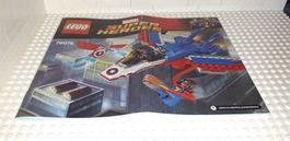 Lego SuperHeroes Anleitung 76076 Captain America Jet Pursuit