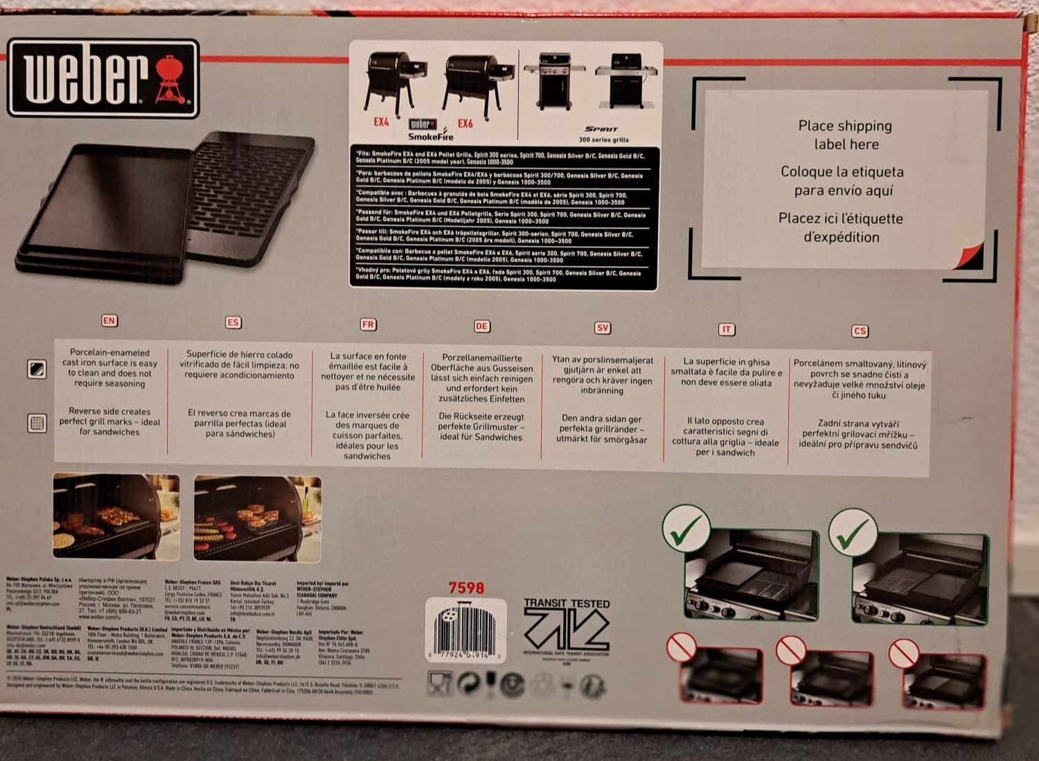 Weber Grillzubehör: Weber Grillplatte Neu und Orginal Verpackt – Neu und originalverpackt aus Niederbipp von Bea. 2