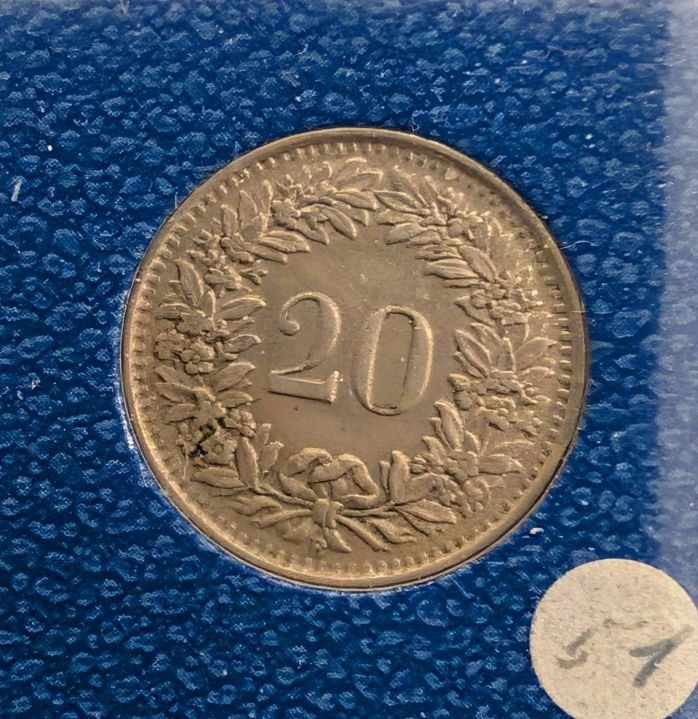 Tutti le monete: 20 Rappen 1951 – Usato da Arch venduto da coinsandmore 1