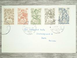 TR102 Enveloppe + Timbre Pays-Bas 1949
