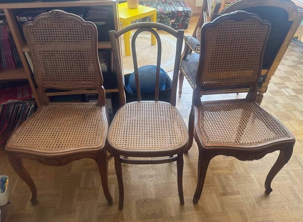Sedie: Les 3 chaises style Louis XV – Usato da Tolochenaz venduto da fab_5lb9