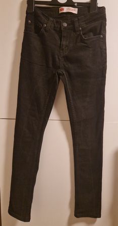 Schwarze Levi's 519 Skinny Jeans, Gr 152 Günstig Versand