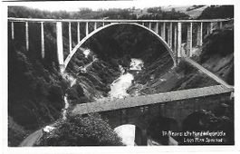Neue und alte Hundwilerbrücke Fotokarte