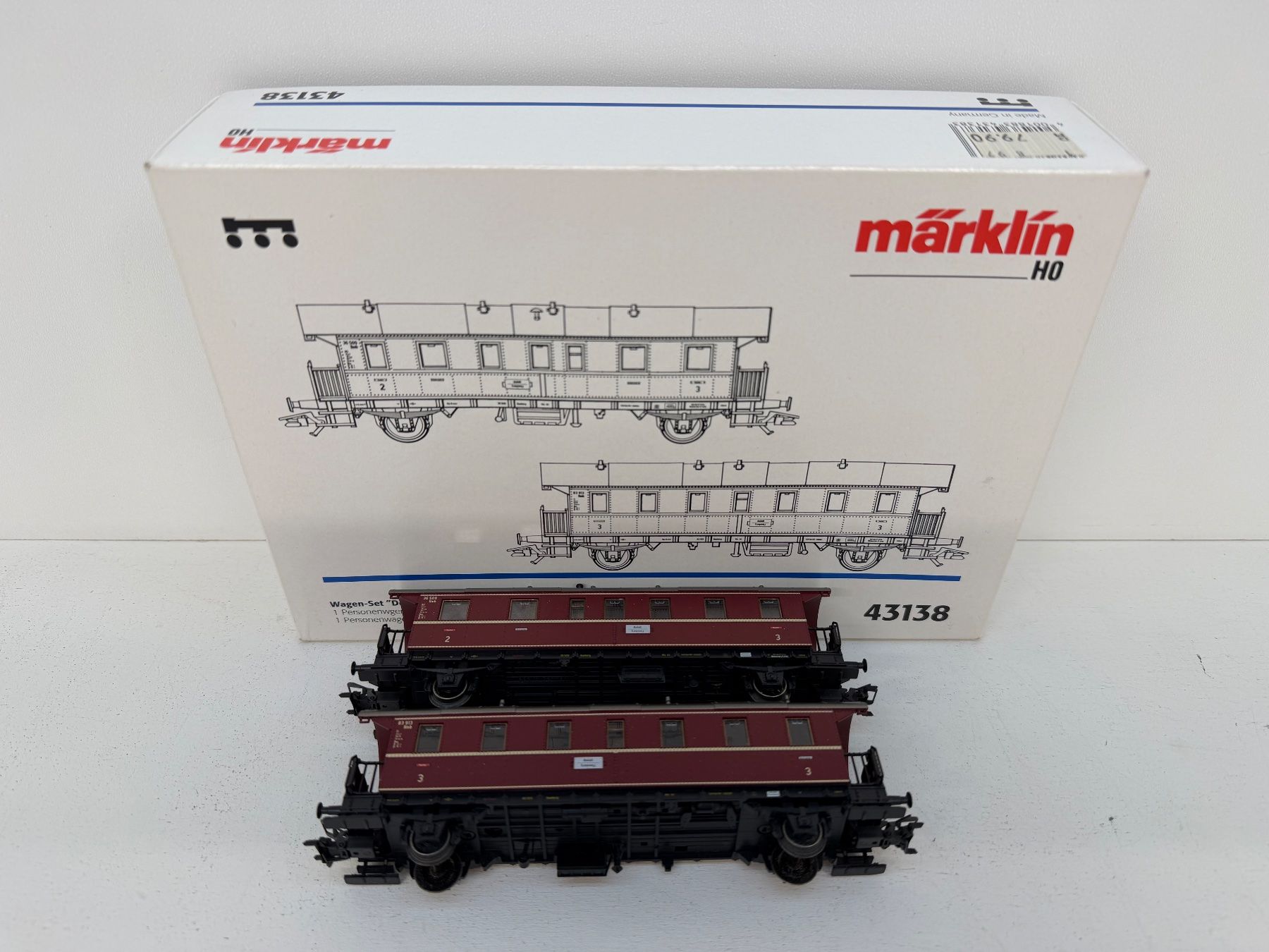 Märklin Modellini di ferrovie: Märklin 43138 Wagen-Set "Donnerbüchsen" – Usato da Büsserach venduto da ModellbahnDepot