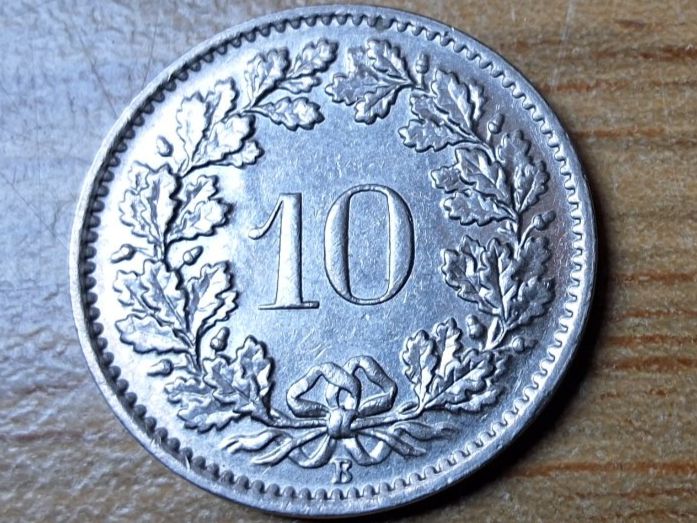 Tutti le monete: 10 Rappen 1966 - fast unzirkuliert! – Usato da Münchenstein venduto da purbach1 5