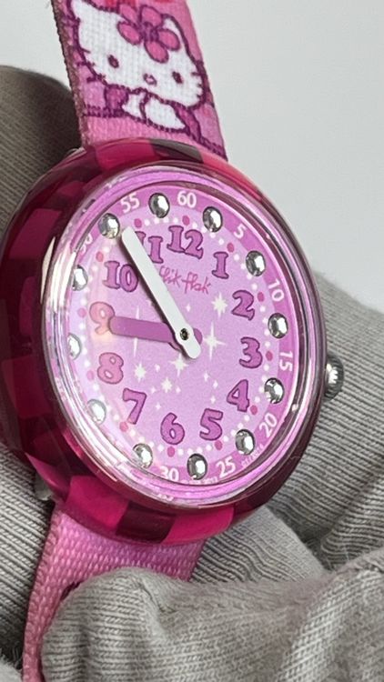 Flik Flak Orologi: Flik Flak Hello Kitty Kinderuhr – Usato da Grenchen venduto da chththl 4