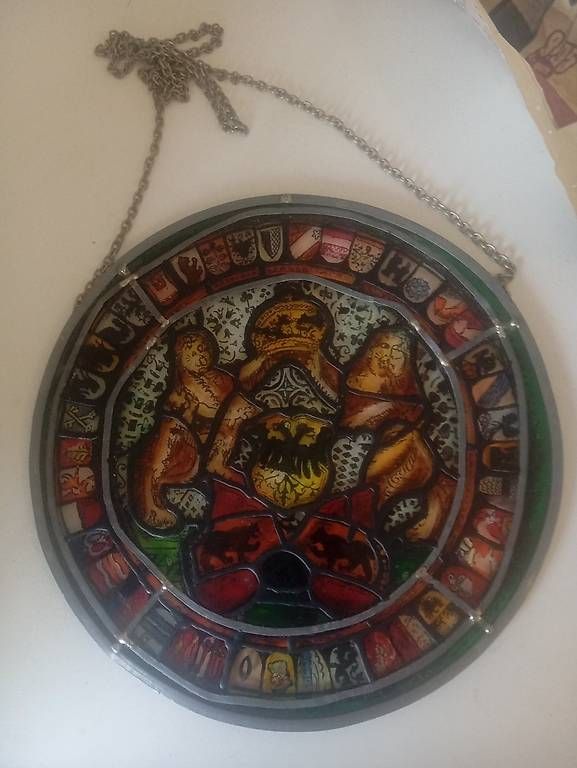 Autres antiquités ou arts: Wappenscheibe 25 cm Durchmesser – D'occasion à Basel par Petergunn 3