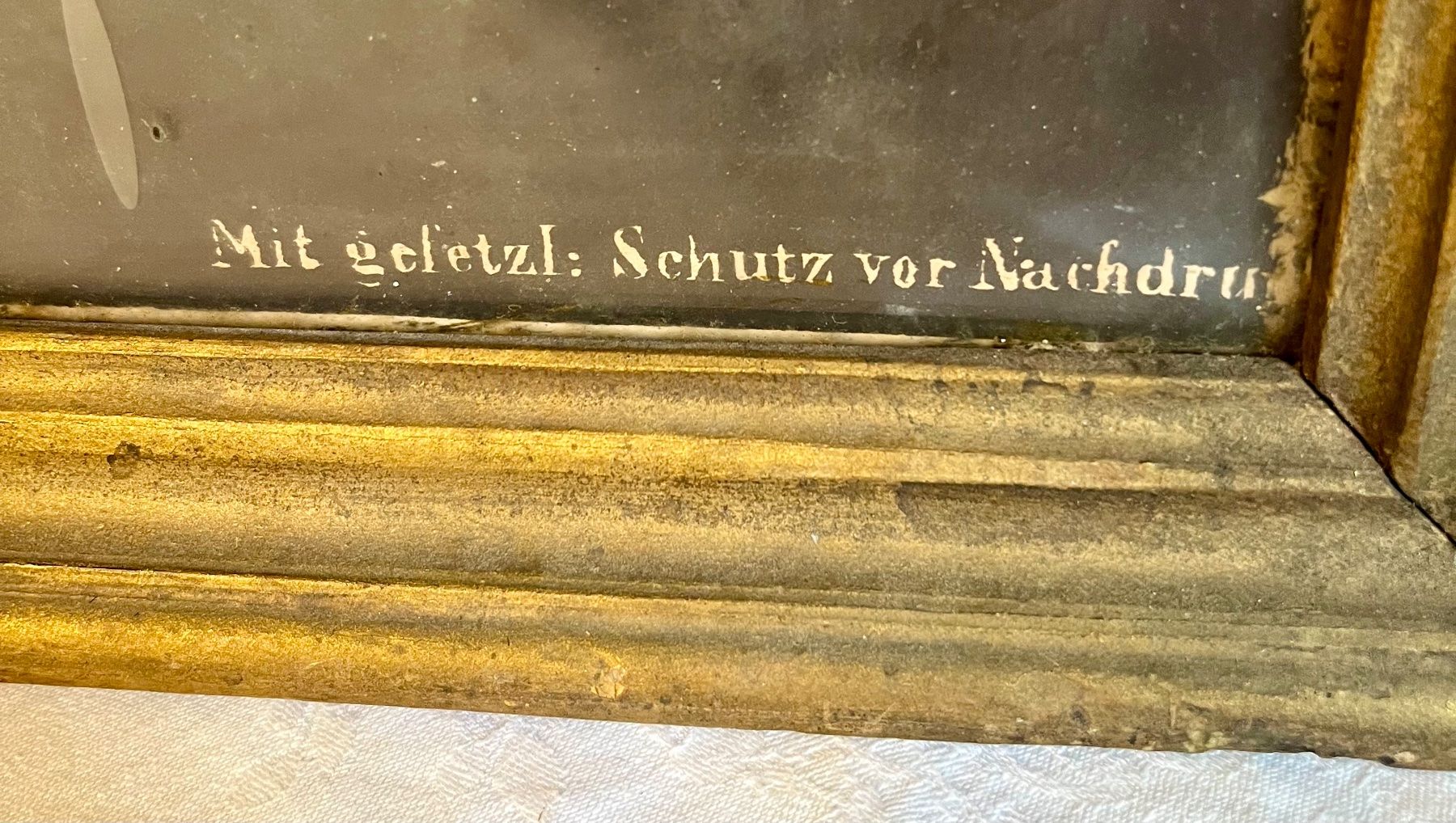 Poster & Bilder: Antikes Bild mit Rahmen - C. Eiferlin Ulm, Rarität. – Gebraucht aus Muotathal von sch_h6cz 2