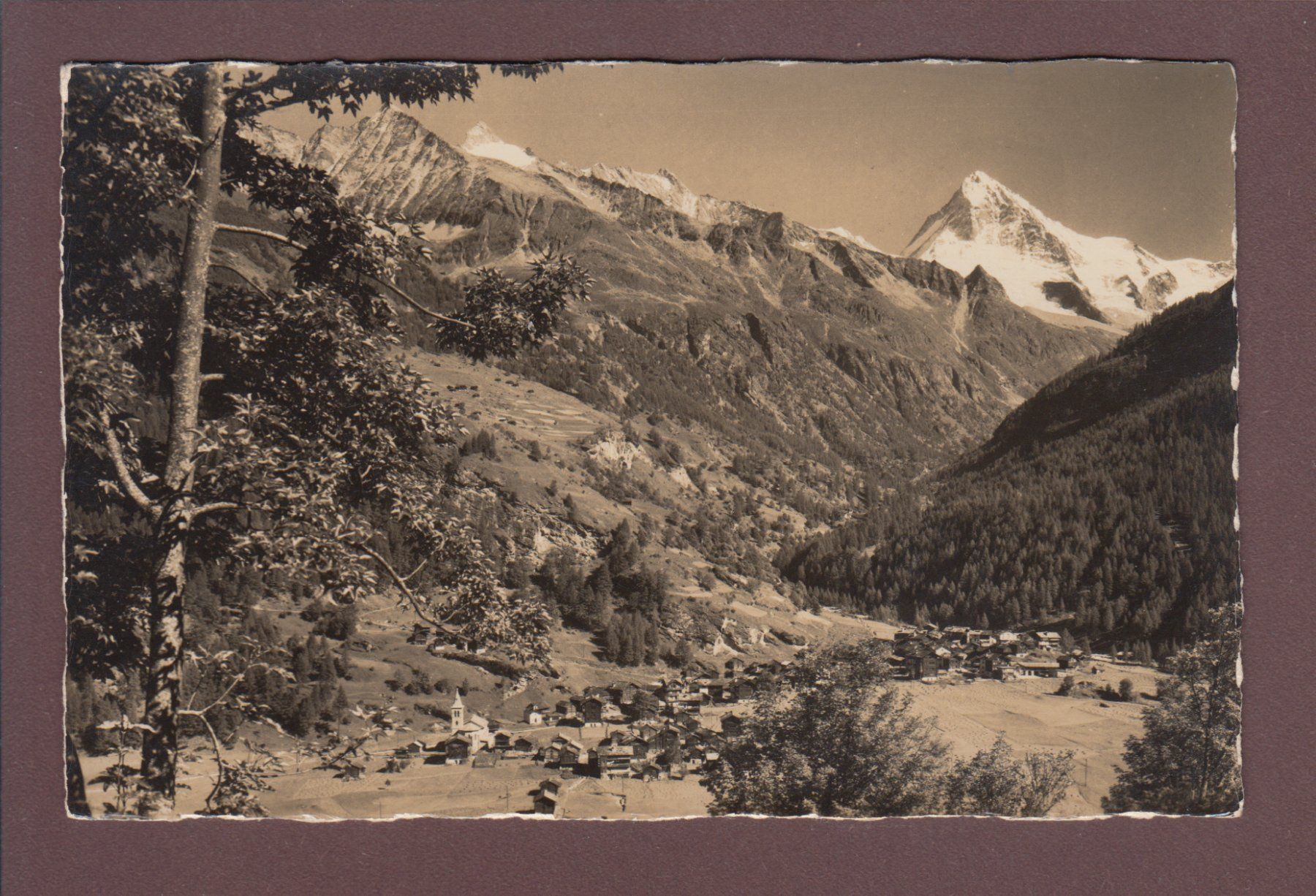 Cartoline postali: LES HAUDERES - Dent Blanche - E. Gyger – Usato da Pully venduto da nicecards