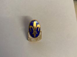 Pin's Québec Fleur de Lys Émail Bleu & Or - Vintage!