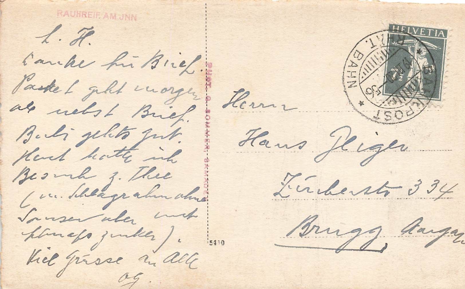 Cartoline postali: Rauhreif am jnn – Usato da Biasca venduto da Blenio71 1