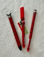 3 penne Legami  Ladybug GET LUCKY