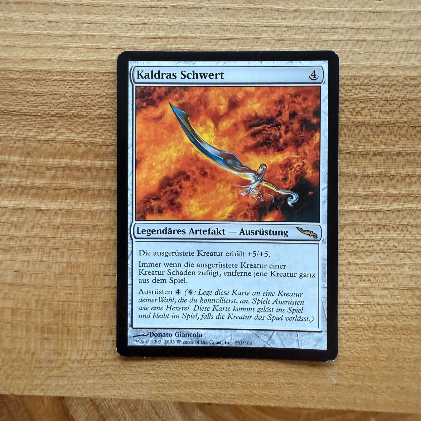 Magic The Gathering Sammelbilder & Trading cards: Magic The Gathering: Kaldras Schwert – Gebraucht aus Fehraltorf von leonlohrer