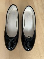Damen Ballerinas schwarz Lackschuh guter Zustand