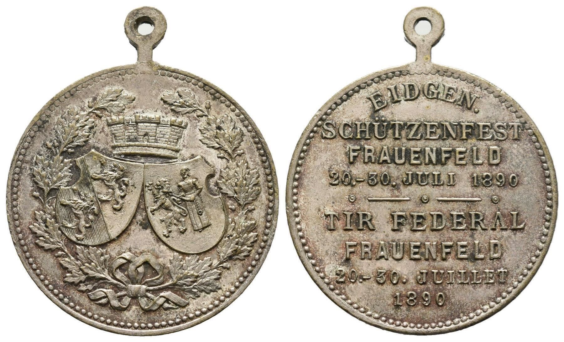 Incisioni: Frauenfeld 1890  BR/S  /156 – Usato da Trimbach venduto da Solothurn1
