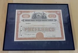 Chicago Great Western Railway historische Aktie 100 Shares