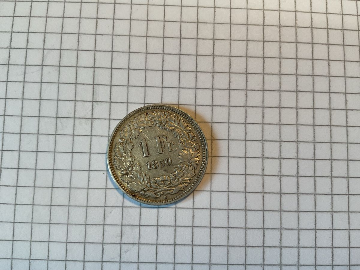 Toutes les monnaies: Schweizer Franken 1850  – D'occasion à Ursenbach par tho_8s6p 1