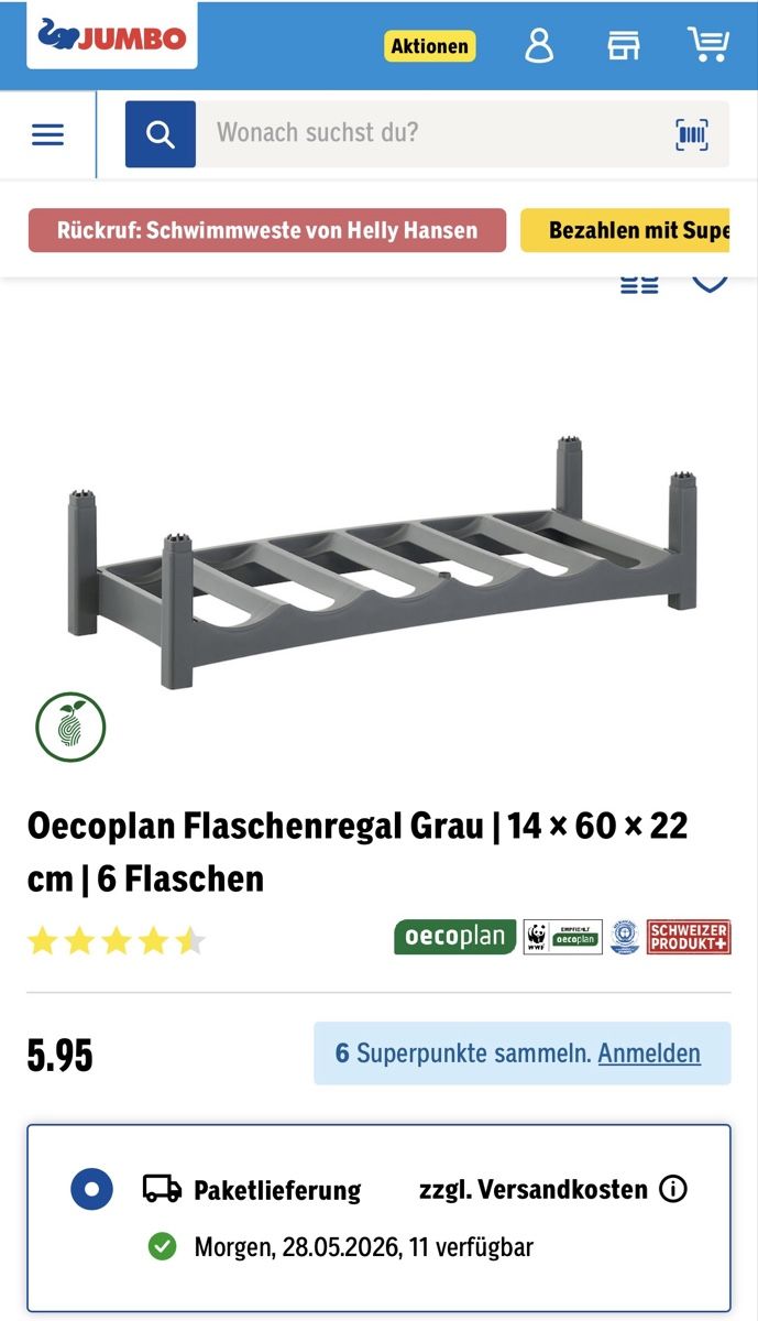 Scaffali: Weinregal, Flaschenregal – Usato da Buchrain venduto da SATG 4