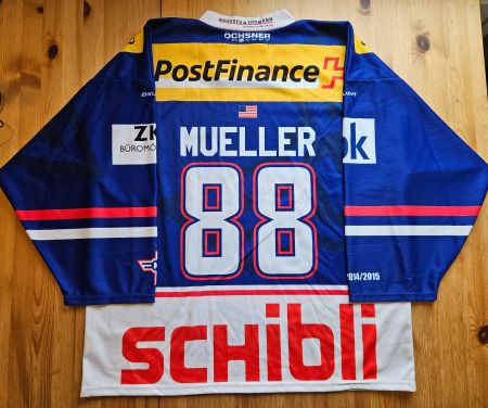 EHC Kloten Trikot #88 Mueller Gr XL Eishockey Schweiz Flyers