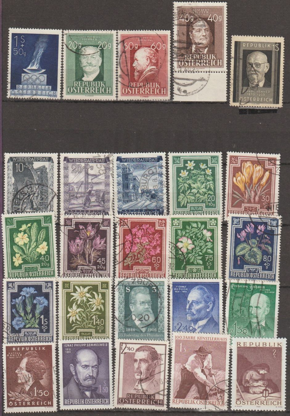 Alle Briefmarken: Autriche lots variés bons état – Gebraucht aus Crans-Montana von kira56 2