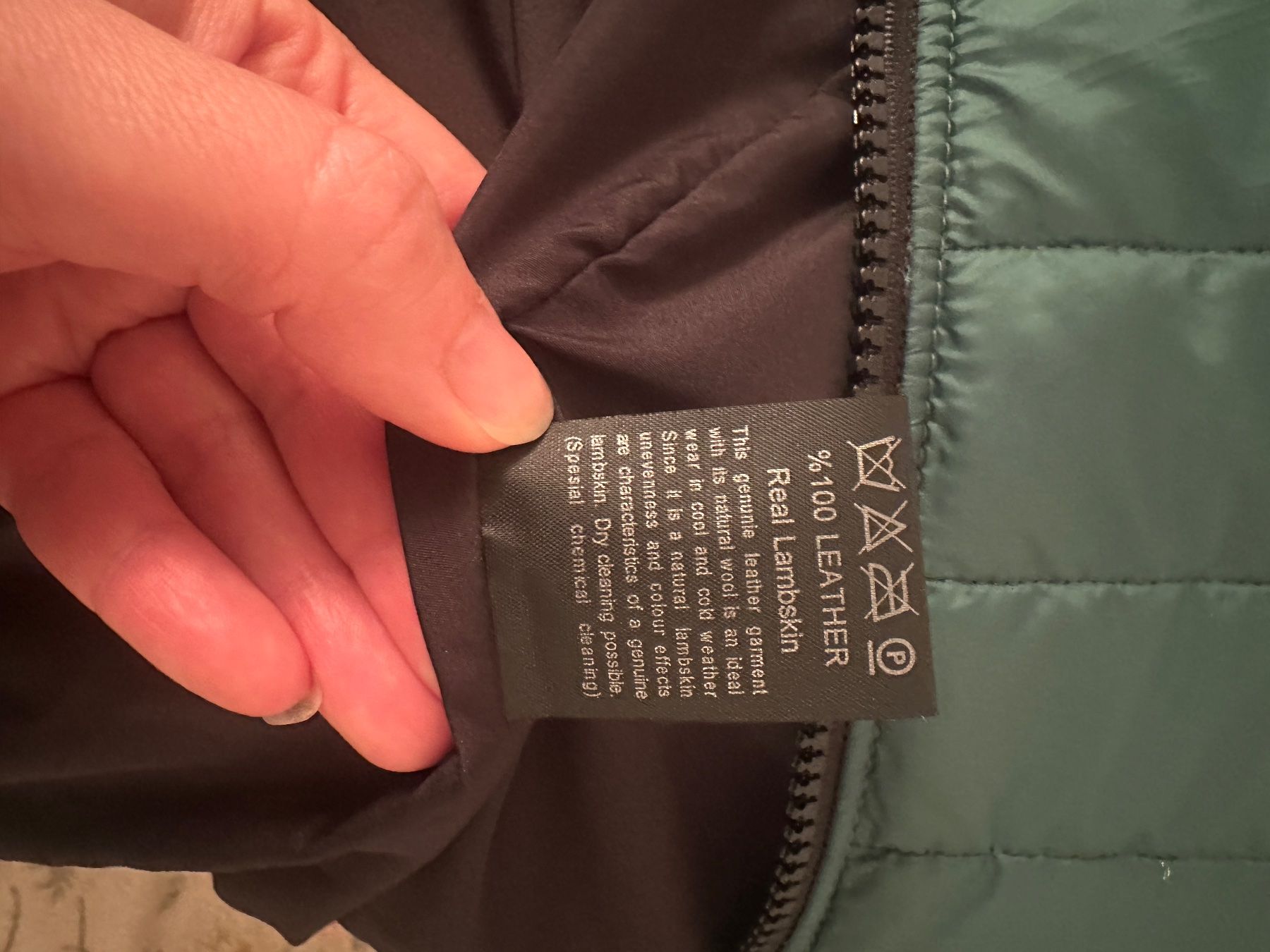 Mäntel: AUTUMN JACKET GREEN LEATHER BACK & SLEEVES L – Neu (gemäss Beschreibung) aus Zofingen von JumpInVintage 6