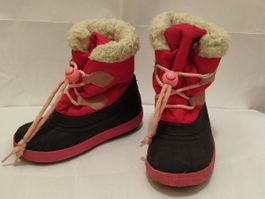 Winterstiefel Gr. 24, Pink/Schwarz - Warm und bereit!