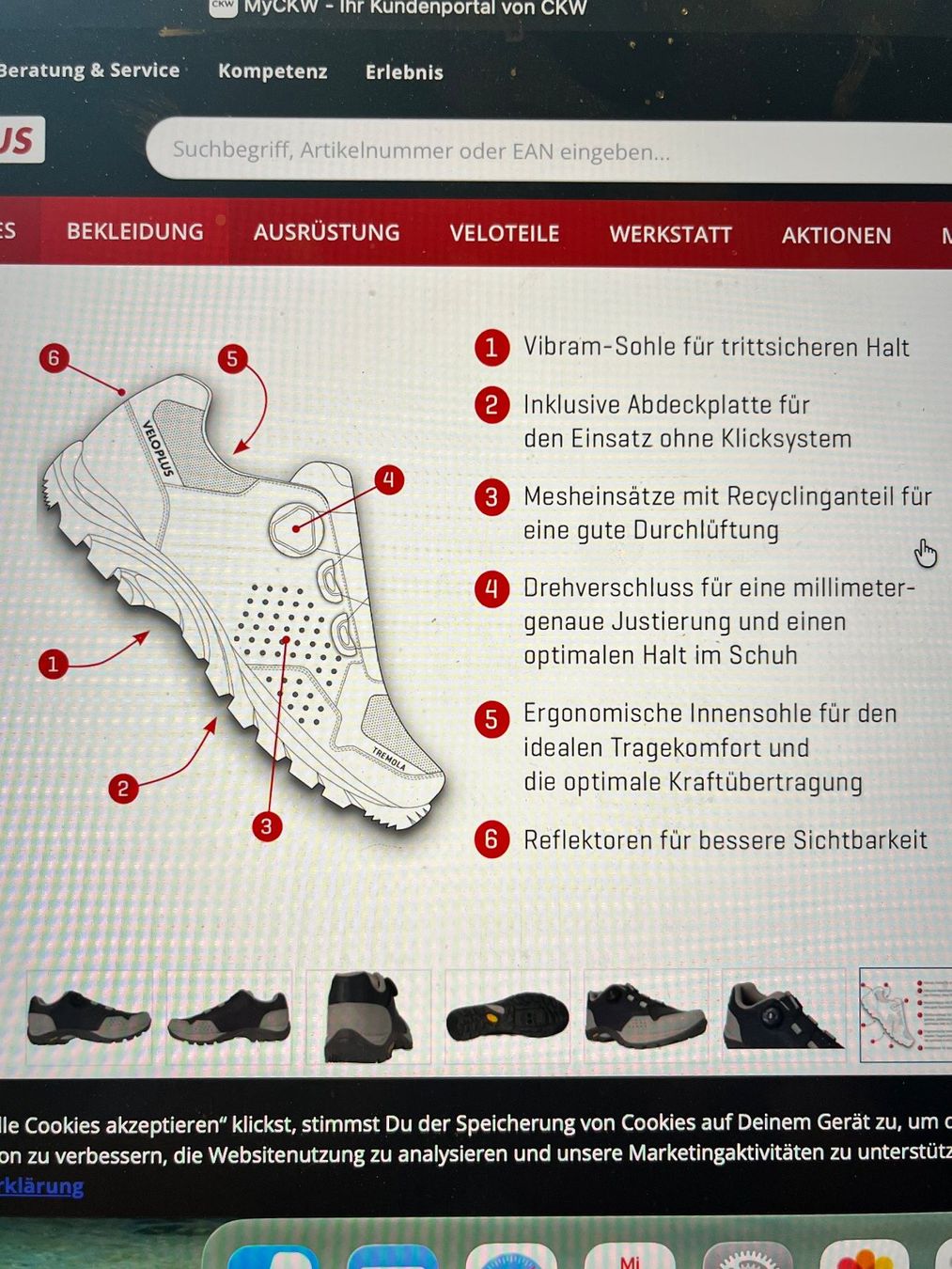 Veloplus Scarpe da uomo: Veloschuhe von Veloplus Neupreis Fr. 179.00 – Nuovo (secondo la descrizione) da Rickenbach ZH venduto da Urmel3 5