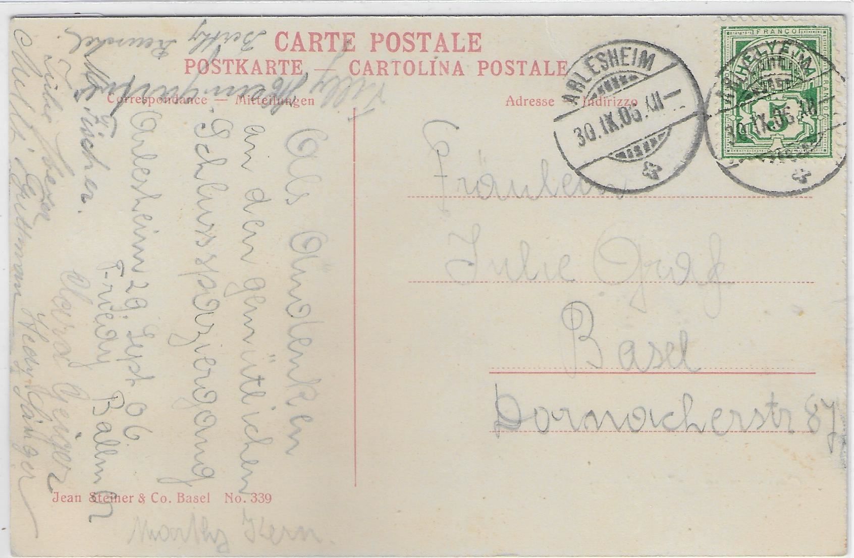 Cartoline postali: Gruss aus Arlesheim - Kaffeehalle – Usato da Ettingen venduto da Kartenplanet 1