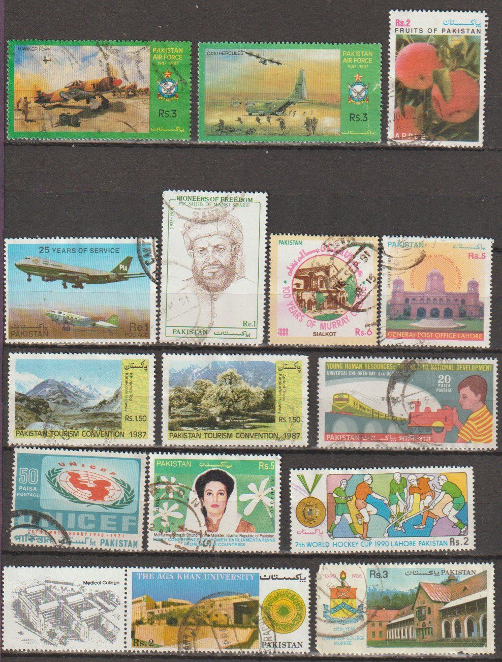 Tous les timbres: Pakistan, divers thèmes, bon état – D'occasion à Crans-Montana par kira56