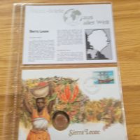 Münzbrief Lettre Monnaie Sierra Leone 1986