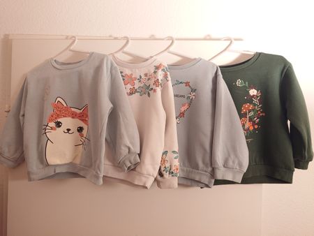 4er Set Mädchen Pullover, Grösse 104