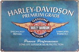 NEU/OVP: Harley Davidson Motorrad Blechschild Plakat