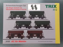 Trix 24169AC - Selbstentladewagenset Tds tschechische Railco