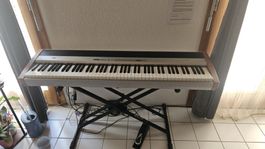 Korg SP-300 Digitalpiano silber mit Ständer (Ton leiser)