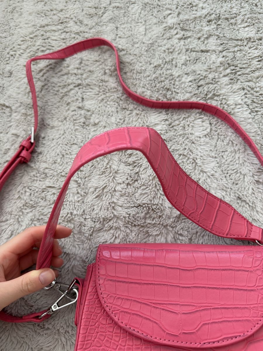 Borse da donna: Handbag pink crocodile pattern adjustable strap new – Usato da Aarburg venduto da ane_vp2b 1