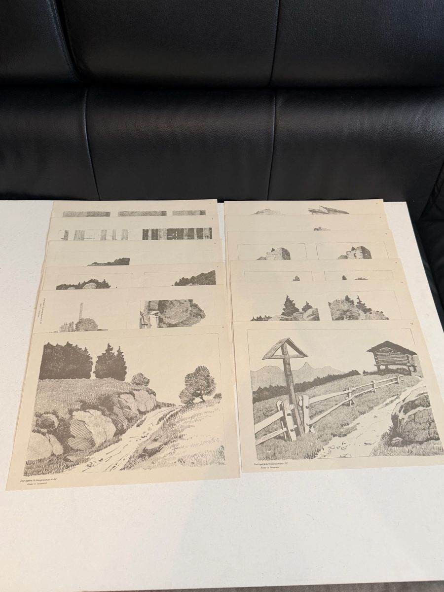 Libri: Ernst Ingold Nr.32 Zeichenvorlagen Landschaften – Usato da Genève venduto da sho_67qj 6