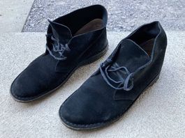 Clarks Desert Boots Black Suede EU43/UK8.5/US9