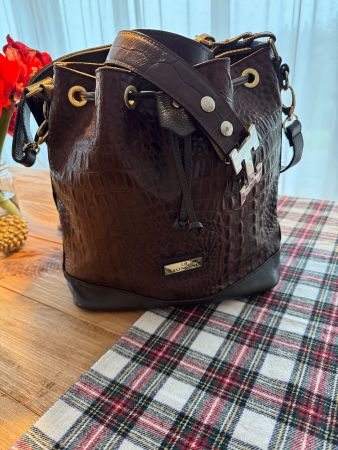 Ledertasche Leoncini Krokodilleder Imitat