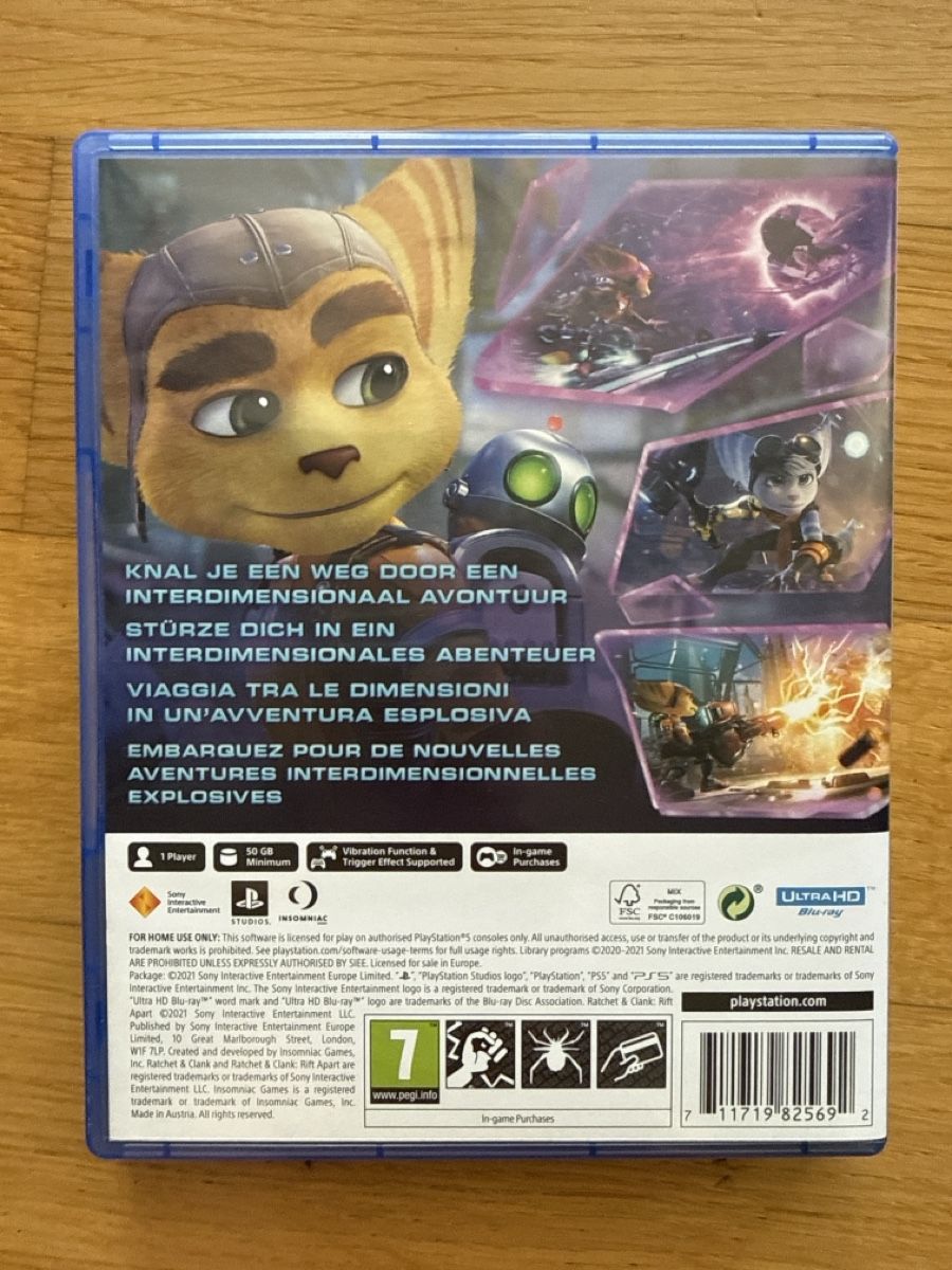 Giochi: PS-5 Spiel Ratchet & Clank – Usato da Liestal venduto da trackspot 1