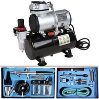 +Airbrush Kompressor komplett Set Airbrus