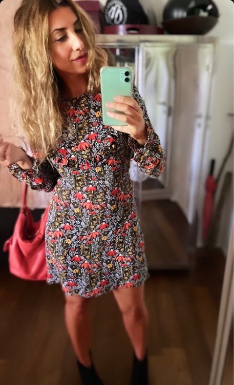 TOPSHOP georgette floral dress 3