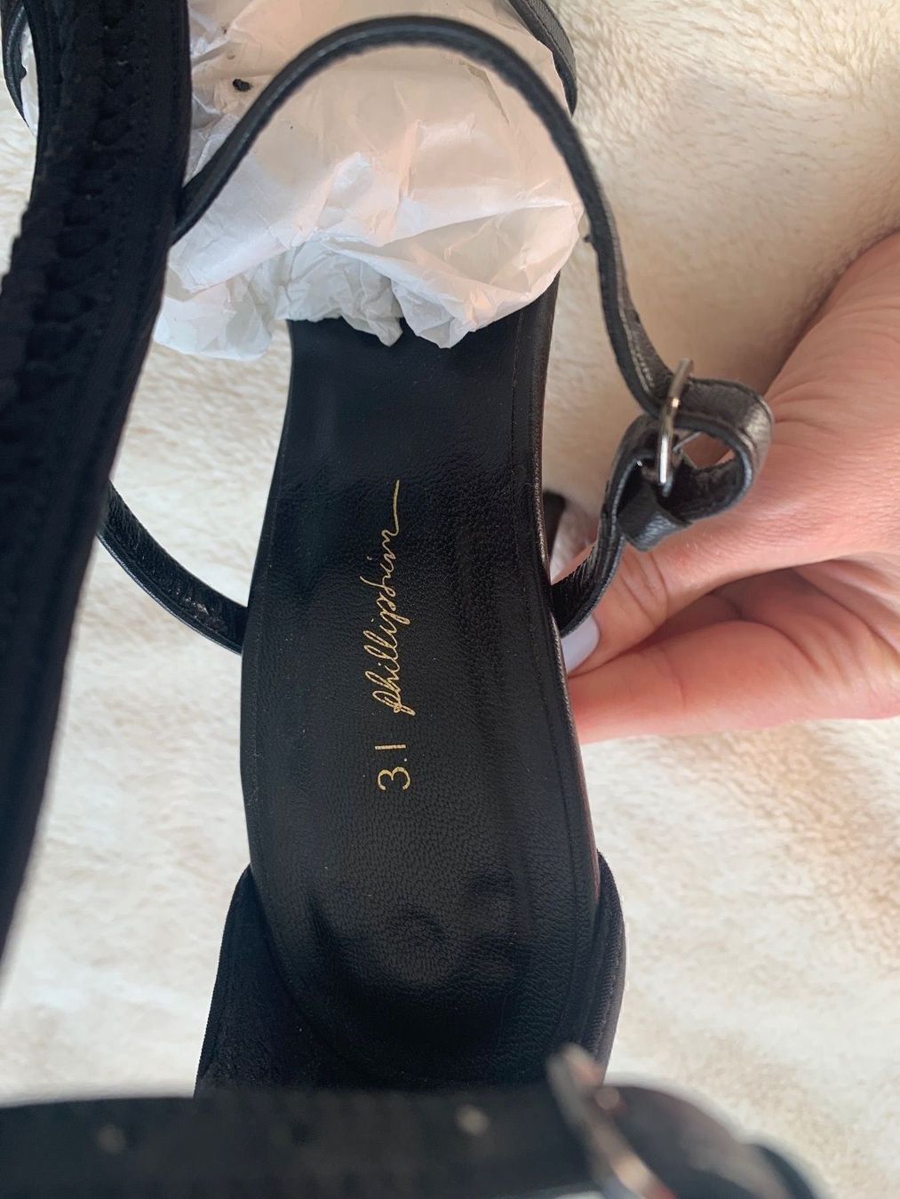Scarpe da donna: Phillip Lim 3.1 neoprene leather sandals – Usato da Zug venduto da Nat.yushkevich 3